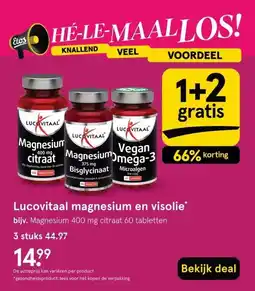 Etos Lucovitaal magnesium en visolie* aanbieding