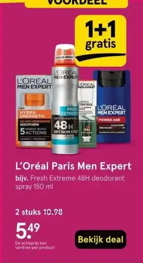 Etos L'Oréal Paris Men Expert aanbieding