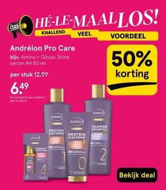 Etos Andrélon Pro Care aanbieding