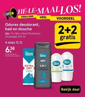 Etos Odorex deodorant, bad en douche aanbieding
