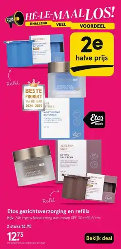 Etos Etos gezichtsverzorging en refills aanbieding
