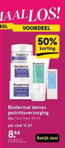Etos Biodermal dames gezichtsverzorging aanbieding