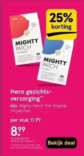 Etos Hero gezichts- verzorging aanbieding