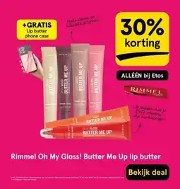 Etos Rimmel Oh My Gloss! Butter Me Up lip butter aanbieding