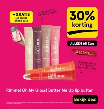 Etos Rimmel Oh My Gloss! Butter Me Up lip butter aanbieding