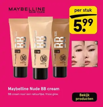 Etos Maybelline Nude BB cream aanbieding