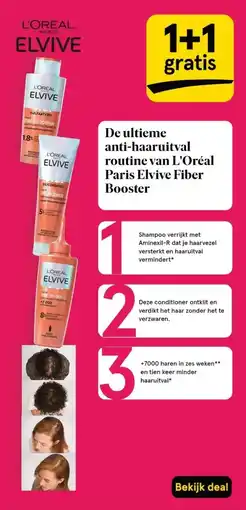 Etos De ultieme anti-haaruitval routine van L'Oréal Paris Elvive Fiber Booster aanbieding