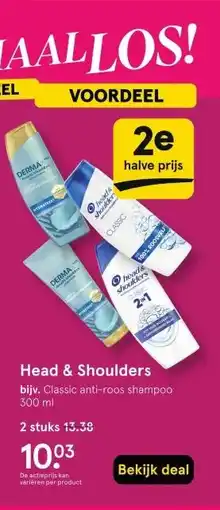 Etos Head & Shoulders aanbieding