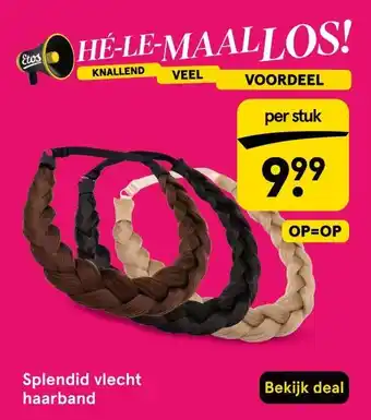 Etos Splendid vlecht haarband aanbieding