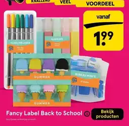 Etos Fancy Label Back to School aanbieding