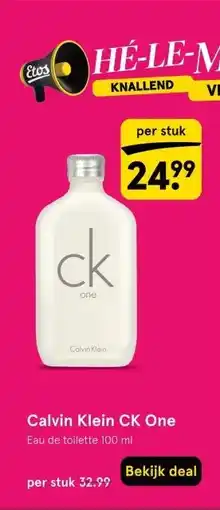 Etos Calvin Klein CK One Eau de toilette 100 ml aanbieding