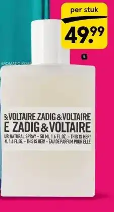 Etos Zadig & Voltaire This is Her! Eau de parfum 50 ml aanbieding