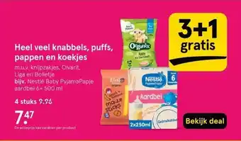 Etos Heel veel knabbels, puffs, pappen en koekjes aanbieding