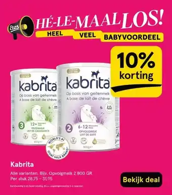 Etos Kabrita aanbieding