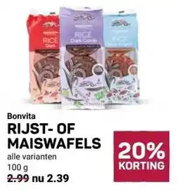 Ekoplaza Bonvita RIJST-OF MAISWAFELS aanbieding