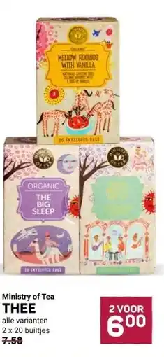 Ekoplaza Ministry of Tea THEE aanbieding