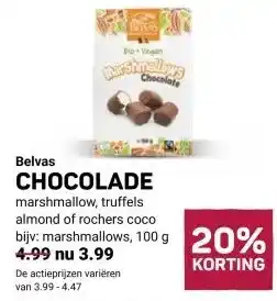 Ekoplaza Belvas CHOCOLADE aanbieding