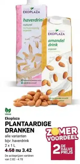 Ekoplaza Ekoplaza PLANTAARDIGE DRANKEN aanbieding