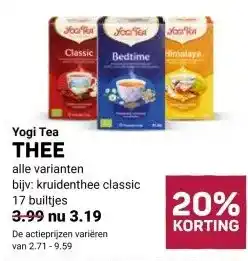 Ekoplaza Yogi Tea THEE aanbieding