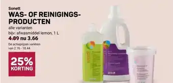 Ekoplaza Sonett WAS- OF REINIGINGS- PRODUCTEN aanbieding