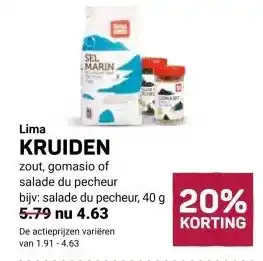 Ekoplaza Lima KRUIDEN aanbieding