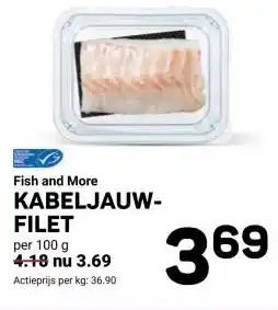 Ekoplaza Fish and More KABELJAUW-FILET aanbieding
