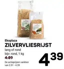 Ekoplaza Ekoplaza ZILVERVLIESRIJST aanbieding