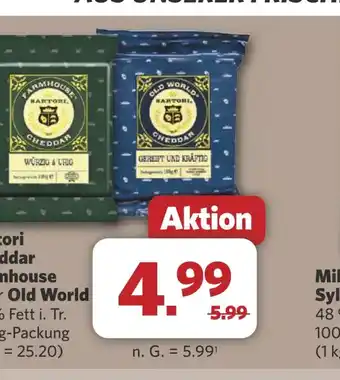 Combi Sartori Cheddar Farmhouse oder Old World aanbieding