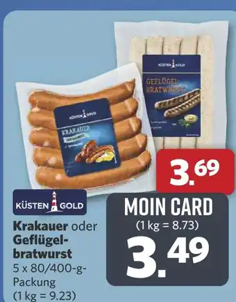 Combi Krakauer oder Geflügel- bratwurst aanbieding