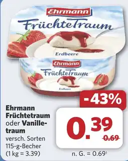 Combi Ehrmann Früchtetraum oder Vanille- traum aanbieding
