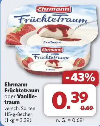 Combi Ehrmann Früchtetraum oder Vanille- traum aanbieding