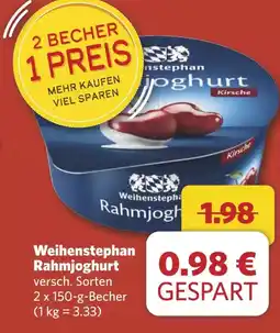 Combi Weihenstephan Rahmioghurt aanbieding