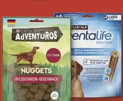 Combi Purina Adventuros oder Dentalife Hundesnacks aanbieding