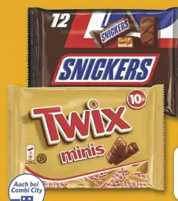 Combi Mars, Snickers, Twix oder Milky Way Minis aanbieding