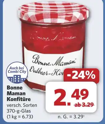 Combi Bonne Maman Konfitüre aanbieding