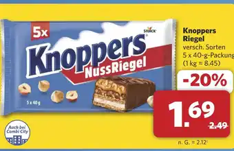 Combi Knoppers Riegel aanbieding