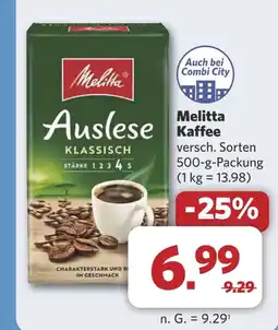 Combi Melitta Kaffee aanbieding