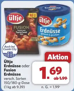 Combi Ültje Erdnüsse oder Fusion Erdnüsse aanbieding