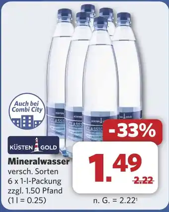 Combi Mineralwasser aanbieding