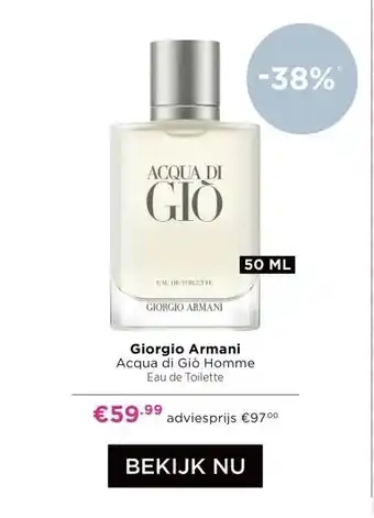 ICI Paris XL Giorgio Armani Acqua di Giò Homme aanbieding
