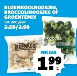 Boon`s Markt BLOEMKOOLROOSJES, BROCCOLIROOSJES OF GROENTEMIX aanbieding