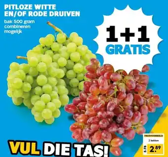 Boon`s Markt PITLOZE WITTE EN/OF RODE DRUIVEN aanbieding
