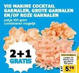 Boon`s Markt VIS MARINE COCKTAIL GARNALEN, GROTE GARNALEN EN/OF ROZE GARNALEN aanbieding