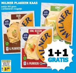 Boon`s Markt MILNER PLAKKEN KAAS aanbieding