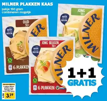 Boon`s Markt MILNER PLAKKEN KAAS aanbieding
