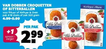Boon`s Markt VAN DOBBEN CROQUETTEN OF BITTERBALLEN aanbieding