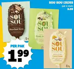 Boon`s Markt SOU SOU IJSJES aanbieding