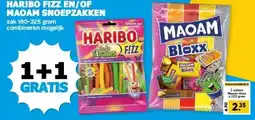 Boon`s Markt HARIBO FIZZ EN/OF MAOAM SNOEPZAKKEN aanbieding