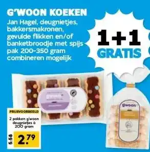 Boon`s Markt G'WOON KOEKEN aanbieding