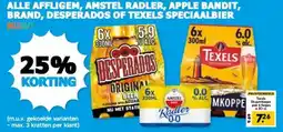 Boon`s Markt ALLE AFFLIGEM, AMSTEL RADLER, APPLE BANDIT, BRAND, DESPERADOS OF TEXELS SPECIAALBIER aanbieding